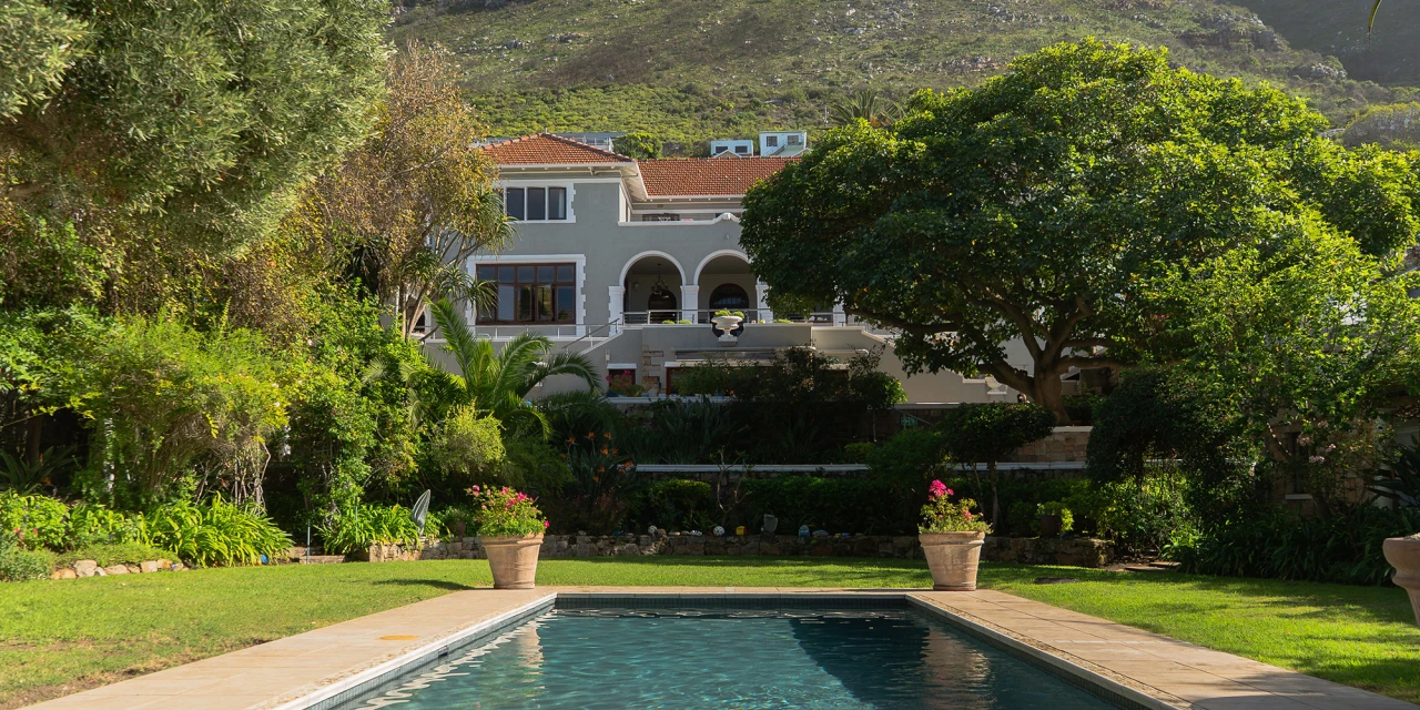 The swimming pool and our rehabilitation center in South Africa.