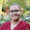 Portrait of Anastasia Louw, nurse at rehab clinic in South Africa.